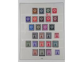 1933/45, meist postfrische Sammlung im Lindner-Falzlosalbum komplett mit vielen Besonderheiten. Mi. 482-495 postfrisch, Höchs