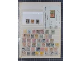 1852/1880, small collection incl. Mi.-Nr. 1 with 50 unused and used stamps, in addition souvenir sheet Mi.-Nr. 1I unused with