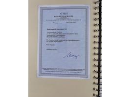 1951/54, gestempelte und meist postfrische Sammlung Zusammendrucke Posthorn und Heuss mit vielen geprüften Stücken wie H-Bl. 