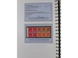 1951/54, gestempelte und meist postfrische Sammlung Zusammendrucke Posthorn und Heuss mit vielen geprüften Stücken wie H-Bl. 