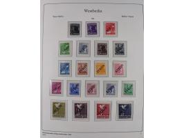 1948/90, postfrische komplette Sammlung Berlin im Vordruck-Album, dabei Besonderheiten wie Mi. 33 verschobener Aufdruck, gepr