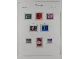 1948/90, postfrische komplette Sammlung Berlin im Vordruck-Album, dabei Besonderheiten wie Mi. 33 verschobener Aufdruck, gepr