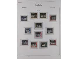 1948/90, postfrische komplette Sammlung Berlin im Vordruck-Album, dabei Besonderheiten wie Mi. 33 verschobener Aufdruck, gepr