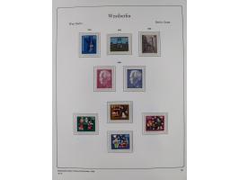 1948/90, postfrische komplette Sammlung Berlin im Vordruck-Album, dabei Besonderheiten wie Mi. 33 verschobener Aufdruck, gepr