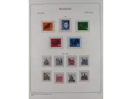 1948/90, postfrische komplette Sammlung Berlin im Vordruck-Album, dabei Besonderheiten wie Mi. 33 verschobener Aufdruck, gepr