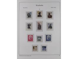 1948/90, postfrische komplette Sammlung Berlin im Vordruck-Album, dabei Besonderheiten wie Mi. 33 verschobener Aufdruck, gepr