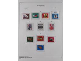 1948/90, postfrische komplette Sammlung Berlin im Vordruck-Album, dabei Besonderheiten wie Mi. 33 verschobener Aufdruck, gepr