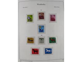 1948/90, postfrische komplette Sammlung Berlin im Vordruck-Album, dabei Besonderheiten wie Mi. 33 verschobener Aufdruck, gepr