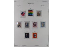 1948/90, postfrische komplette Sammlung Berlin im Vordruck-Album, dabei Besonderheiten wie Mi. 33 verschobener Aufdruck, gepr