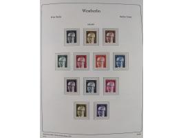 1948/90, postfrische komplette Sammlung Berlin im Vordruck-Album, dabei Besonderheiten wie Mi. 33 verschobener Aufdruck, gepr