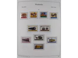 1948/90, postfrische komplette Sammlung Berlin im Vordruck-Album, dabei Besonderheiten wie Mi. 33 verschobener Aufdruck, gepr