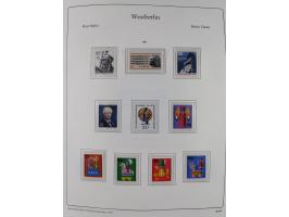 1948/90, postfrische komplette Sammlung Berlin im Vordruck-Album, dabei Besonderheiten wie Mi. 33 verschobener Aufdruck, gepr