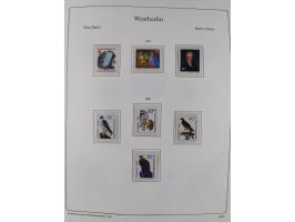 1948/90, postfrische komplette Sammlung Berlin im Vordruck-Album, dabei Besonderheiten wie Mi. 33 verschobener Aufdruck, gepr