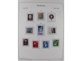 1948/90, postfrische komplette Sammlung Berlin im Vordruck-Album, dabei Besonderheiten wie Mi. 33 verschobener Aufdruck, gepr