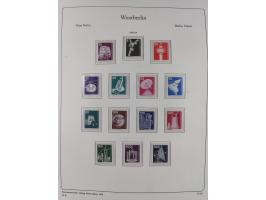 1948/90, postfrische komplette Sammlung Berlin im Vordruck-Album, dabei Besonderheiten wie Mi. 33 verschobener Aufdruck, gepr