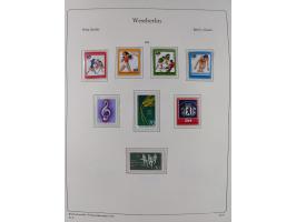 1948/90, postfrische komplette Sammlung Berlin im Vordruck-Album, dabei Besonderheiten wie Mi. 33 verschobener Aufdruck, gepr