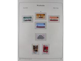 1948/90, postfrische komplette Sammlung Berlin im Vordruck-Album, dabei Besonderheiten wie Mi. 33 verschobener Aufdruck, gepr