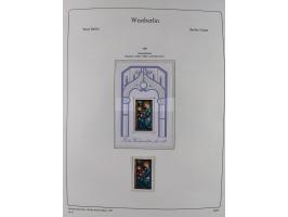 1948/90, postfrische komplette Sammlung Berlin im Vordruck-Album, dabei Besonderheiten wie Mi. 33 verschobener Aufdruck, gepr