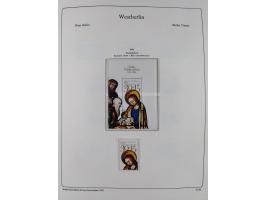 1948/90, postfrische komplette Sammlung Berlin im Vordruck-Album, dabei Besonderheiten wie Mi. 33 verschobener Aufdruck, gepr