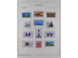 1948/90, postfrische komplette Sammlung Berlin im Vordruck-Album, dabei Besonderheiten wie Mi. 33 verschobener Aufdruck, gepr