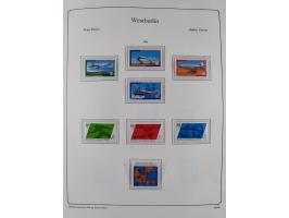 1948/90, postfrische komplette Sammlung Berlin im Vordruck-Album, dabei Besonderheiten wie Mi. 33 verschobener Aufdruck, gepr