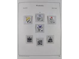 1948/90, postfrische komplette Sammlung Berlin im Vordruck-Album, dabei Besonderheiten wie Mi. 33 verschobener Aufdruck, gepr