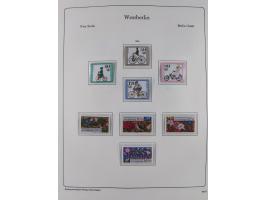 1948/90, postfrische komplette Sammlung Berlin im Vordruck-Album, dabei Besonderheiten wie Mi. 33 verschobener Aufdruck, gepr