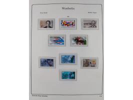 1948/90, postfrische komplette Sammlung Berlin im Vordruck-Album, dabei Besonderheiten wie Mi. 33 verschobener Aufdruck, gepr