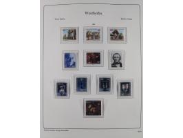 1948/90, postfrische komplette Sammlung Berlin im Vordruck-Album, dabei Besonderheiten wie Mi. 33 verschobener Aufdruck, gepr