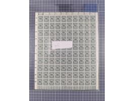 1923, meist postfrische Partie mit 2 Bogen Mi.-Nr. 321 und 4 Bogen Mi.-Nr. 324, alle Bogen in Platte/Walze gedruckt, jeweils 