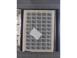 1922, meist postfrische, reichhaltige Prüf- und Vergleichssammlung der Mi.-Nr. 196, dabei viele Einzelmarken, Druckereizeiche