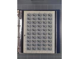 1922, meist postfrische, reichhaltige Prüf- und Vergleichssammlung der Mi.-Nr. 196, dabei viele Einzelmarken, Druckereizeiche