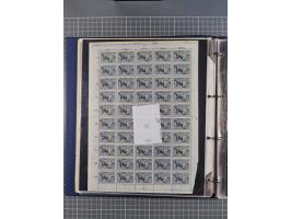 1922, meist postfrische, reichhaltige Prüf- und Vergleichssammlung der Mi.-Nr. 196, dabei viele Einzelmarken, Druckereizeiche