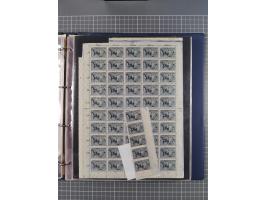 1922, meist postfrische, reichhaltige Prüf- und Vergleichssammlung der Mi.-Nr. 196, dabei viele Einzelmarken, Druckereizeiche