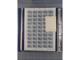 1922, meist postfrische, reichhaltige Prüf- und Vergleichssammlung der Mi.-Nr. 196, dabei viele Einzelmarken, Druckereizeiche