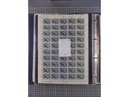 1922, meist postfrische, reichhaltige Prüf- und Vergleichssammlung der Mi.-Nr. 196, dabei viele Einzelmarken, Druckereizeiche