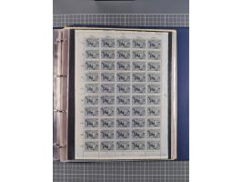 1922, meist postfrische, reichhaltige Prüf- und Vergleichssammlung der Mi.-Nr. 196, dabei viele Einzelmarken, Druckereizeiche