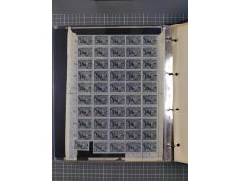 1922, meist postfrische, reichhaltige Prüf- und Vergleichssammlung der Mi.-Nr. 196, dabei viele Einzelmarken, Druckereizeiche