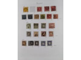 1849/1920, meist ungebrauchte und gestempelte Sammlung mit u.a. Mi.-Nr. 1Ia, 1Ib, 1IIa und 1IIb gestempelt bzw. auf Briefstüc