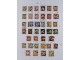 1849/1920, meist ungebrauchte und gestempelte Sammlung mit u.a. Mi.-Nr. 1Ia, 1Ib, 1IIa und 1IIb gestempelt bzw. auf Briefstüc