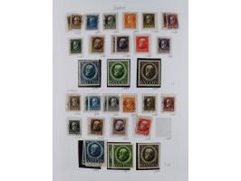 1849/1920, meist ungebrauchte und gestempelte Sammlung mit u.a. Mi.-Nr. 1Ia, 1Ib, 1IIa und 1IIb gestempelt bzw. auf Briefstüc