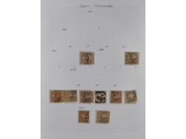 1849/1920, meist ungebrauchte und gestempelte Sammlung mit u.a. Mi.-Nr. 1Ia, 1Ib, 1IIa und 1IIb gestempelt bzw. auf Briefstüc