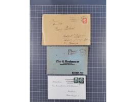1923/45 (ca.), über 70 Briefe und Karten mit “BERLIN” Stempeln, verschiedenen Frankaturen, die Erhaltung leicht unterschiedli