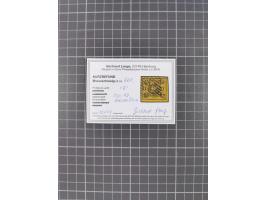 1852/65. meist gestempelte Sammlung mit u.a. Mi.-Nr. 5 (signiert Brettl BPP), Mi.-Nr. 10A (signiert Pfenninger), Mi.-Nr. 10B 