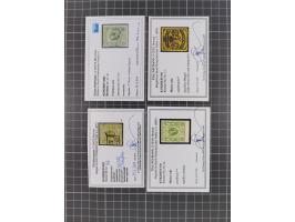 1855/67, ungebrauchte und gestempelte Sammlung, dabei u.a. Mi.-Nr. 4a postfrisch (KB Neumann BPP), Mi.-Nr. 5c ungebraucht (u.