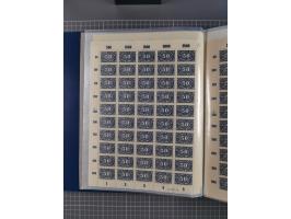 1922, meist postfrische Sammlung mit 100 Bogen ex Mi.-Nr. 246-57, teils sign. INFLA Berlin, in guter Erhaltung, teils übliche