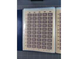 1922, meist postfrische Sammlung mit 100 Bogen ex Mi.-Nr. 246-57, teils sign. INFLA Berlin, in guter Erhaltung, teils übliche
