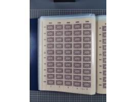 1922, meist postfrische Sammlung mit 100 Bogen ex Mi.-Nr. 246-57, teils sign. INFLA Berlin, in guter Erhaltung, teils übliche