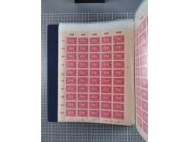 1922, meist postfrische Sammlung mit 100 Bogen ex Mi.-Nr. 246-57, teils sign. INFLA Berlin, in guter Erhaltung, teils übliche