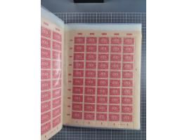 1922, meist postfrische Sammlung mit 100 Bogen ex Mi.-Nr. 246-57, teils sign. INFLA Berlin, in guter Erhaltung, teils übliche